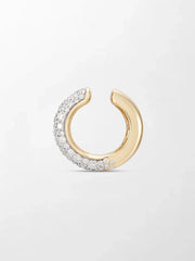 Blue Enamel Pavé Ear Cuff