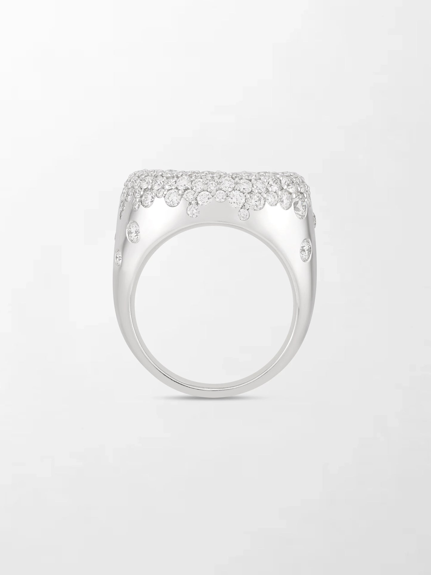 Snow Cupped Dome Ring