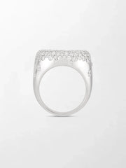 Snow Cupped Dome Ring