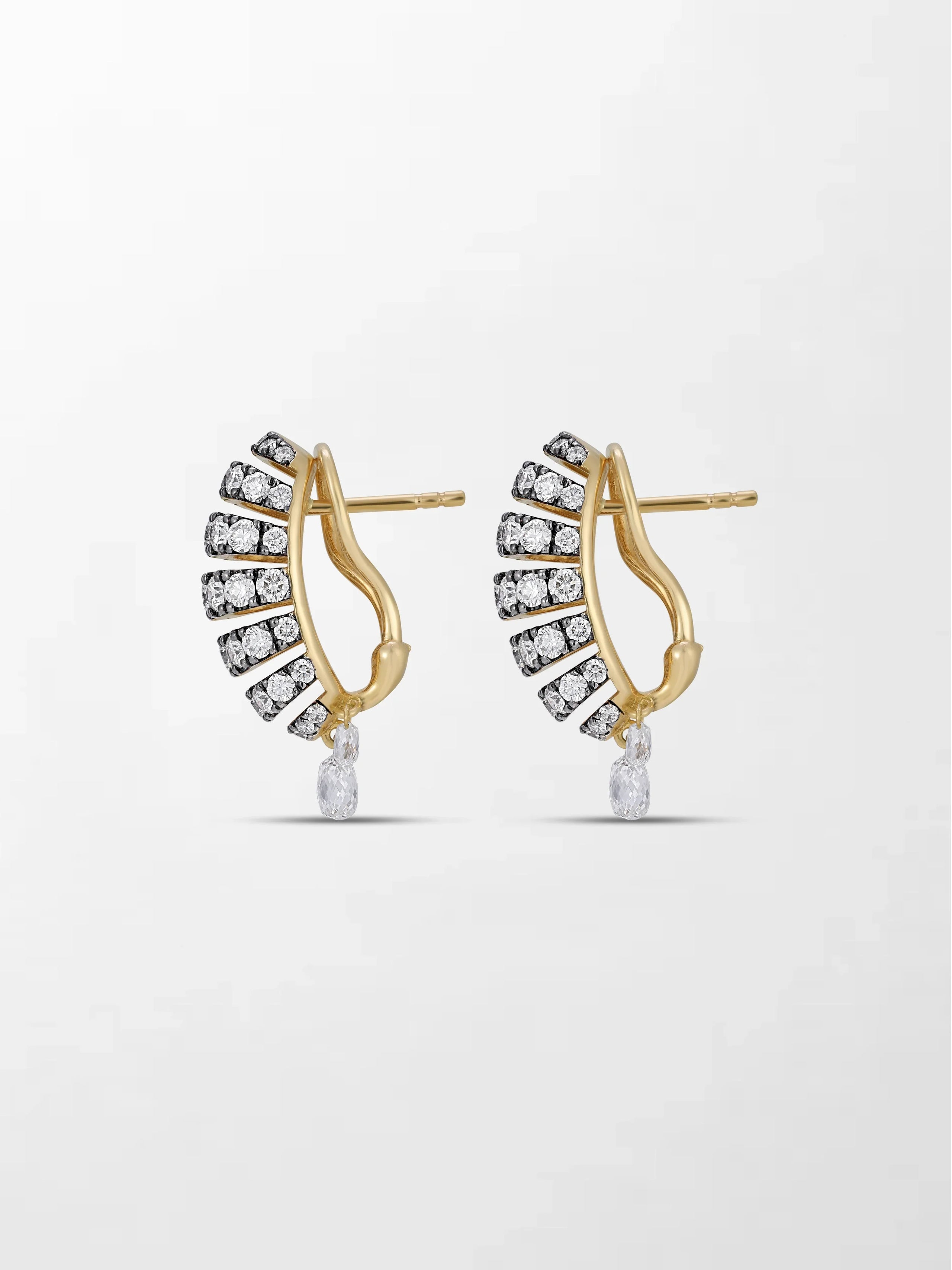 Midnight Grid Diamond Earring