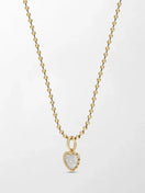 Split Bezel Heartlight Pendant with Ball Chain