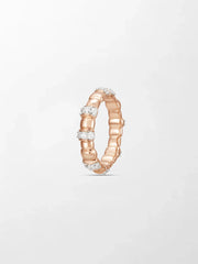 Sleek Rose Grooved Band