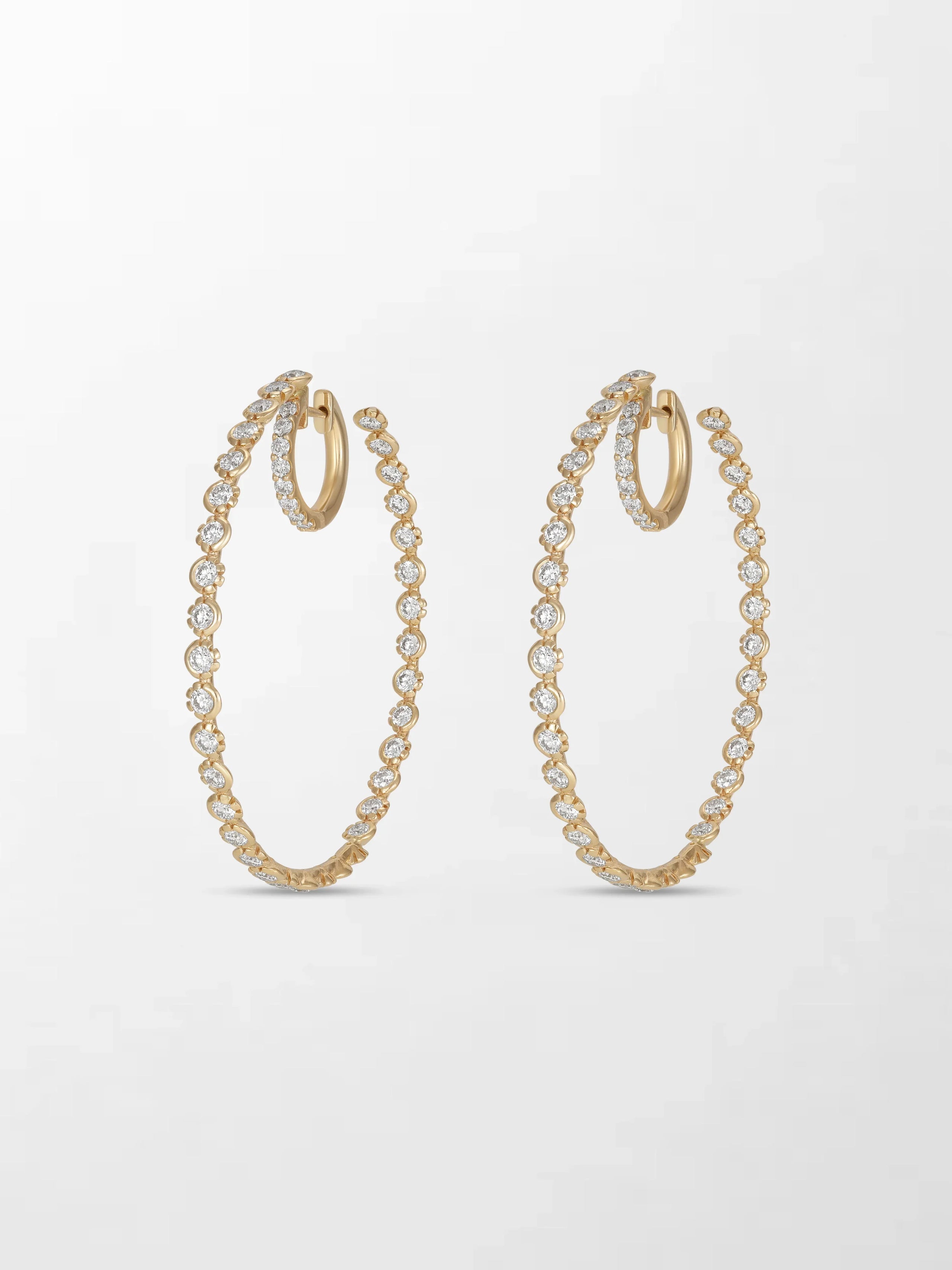 2 inch Split Bezel Double Hoop