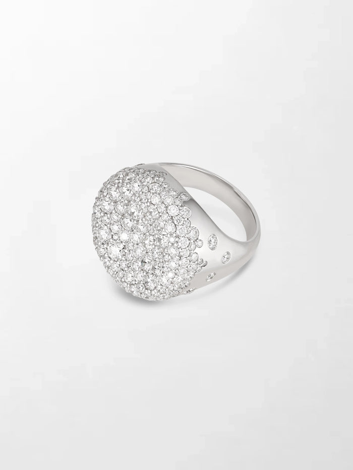Snow Cupped Dome Ring