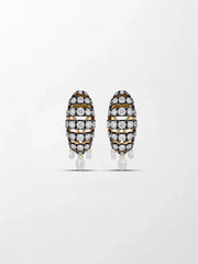 Midnight Grid Diamond Earring