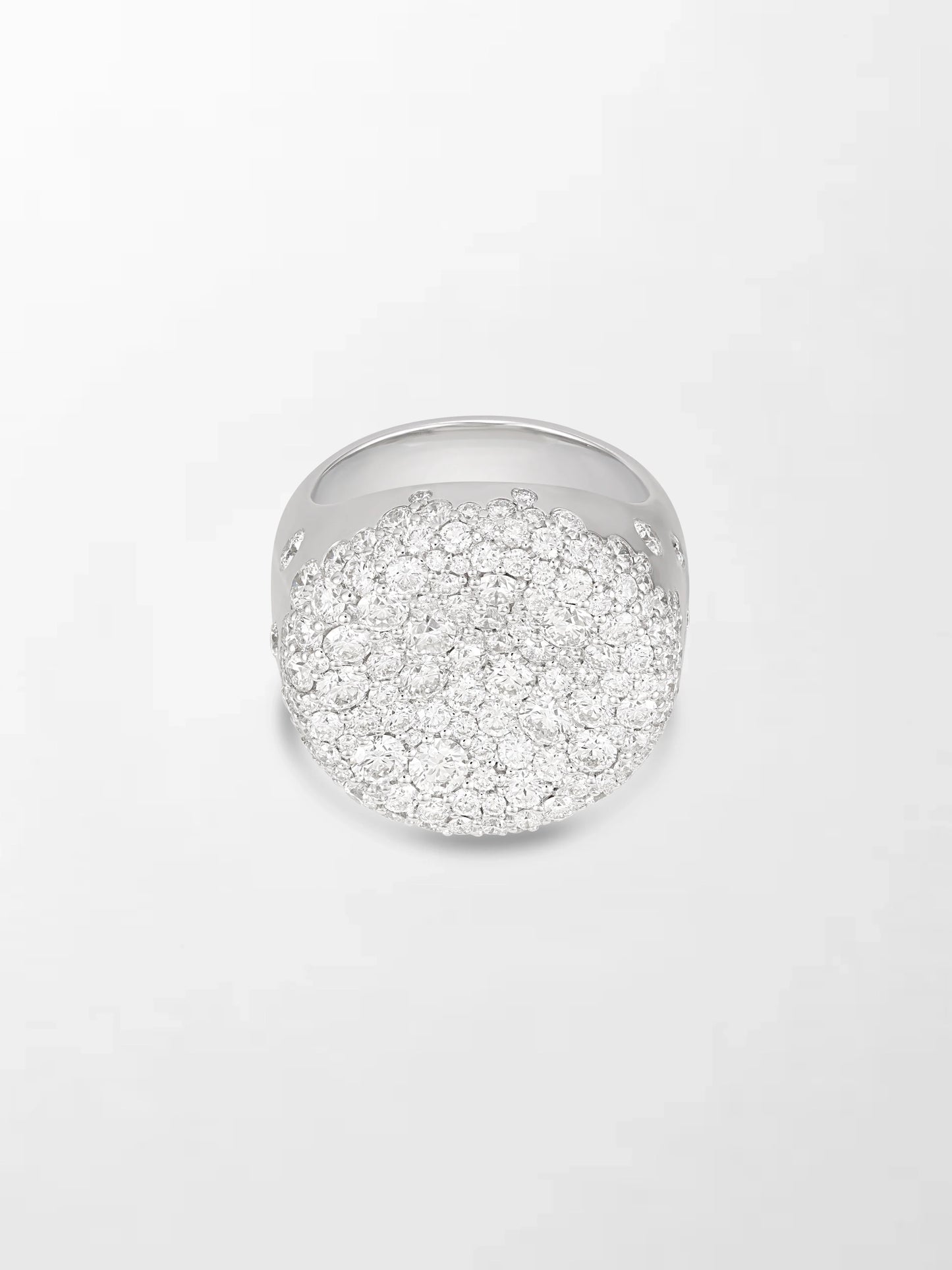 Snow Cupped Dome Ring
