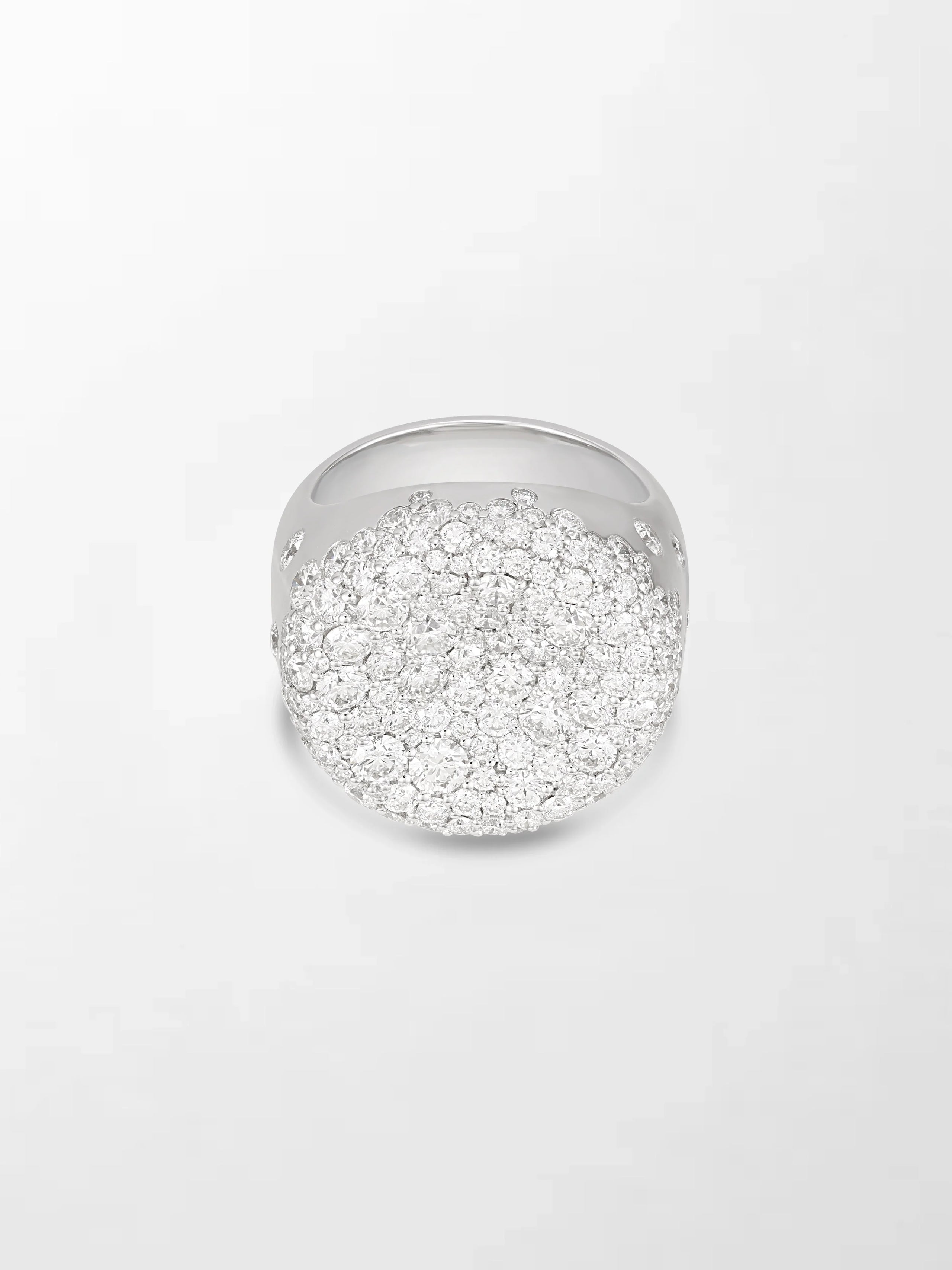 Snow Cupped Dome Ring