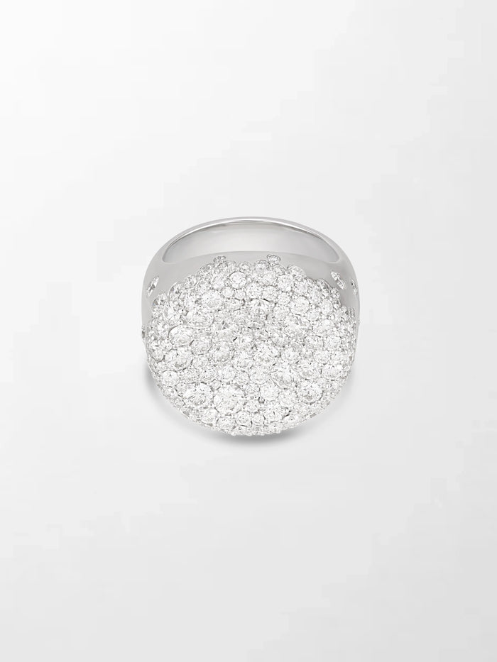 Snow Cupped Dome Ring