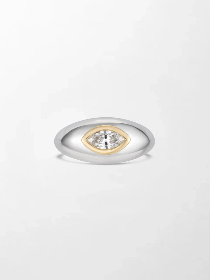 Marquise Duo-Tone Ring