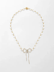 Akoya Pearl Flick-Tie Necklace