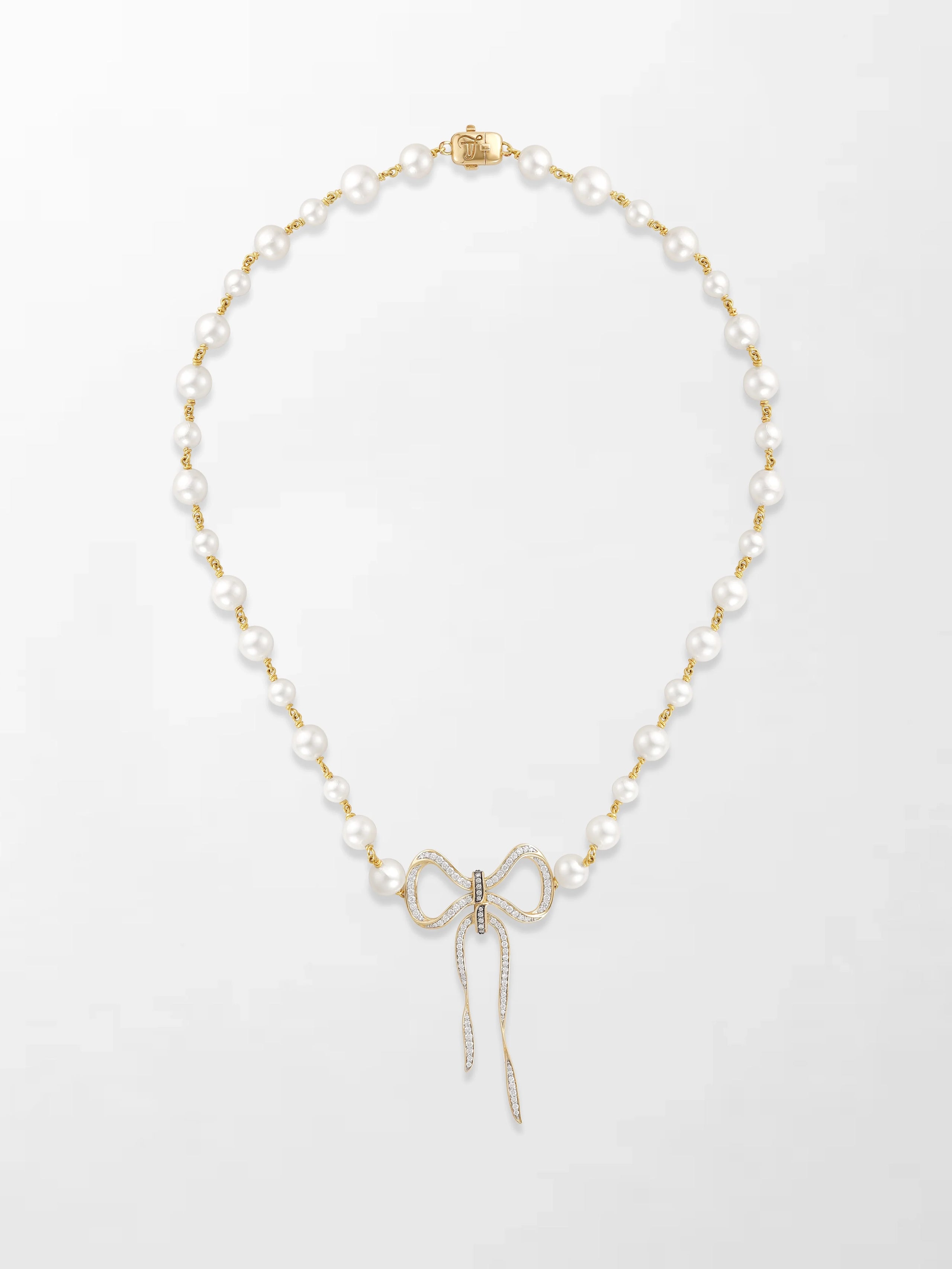 Akoya Pearl Flick-Tie Necklace