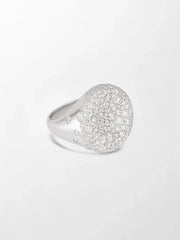 Snow Cupped Dome Ring