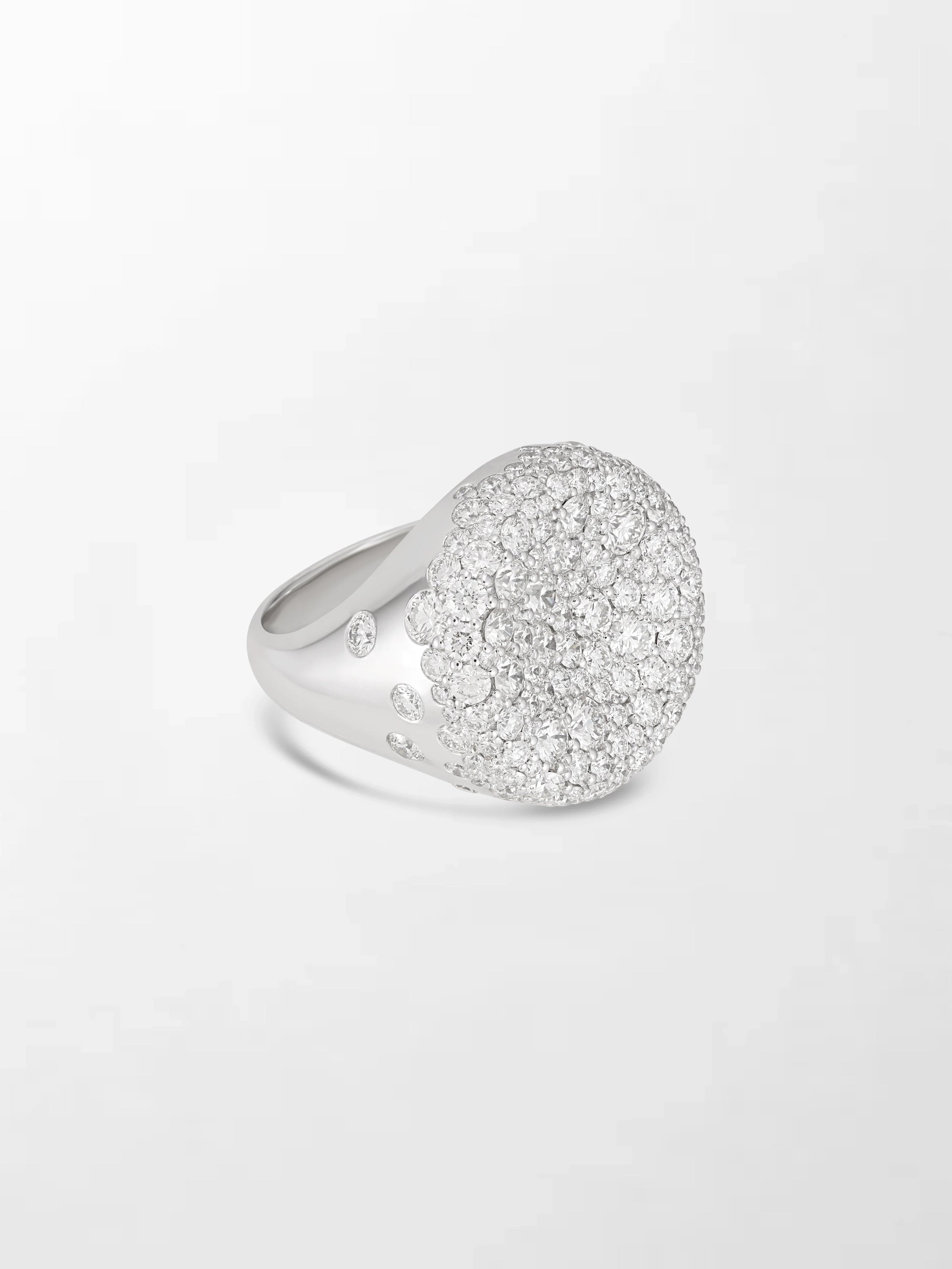Snow Cupped Dome Ring