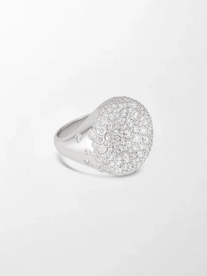 Snow Cupped Dome Ring
