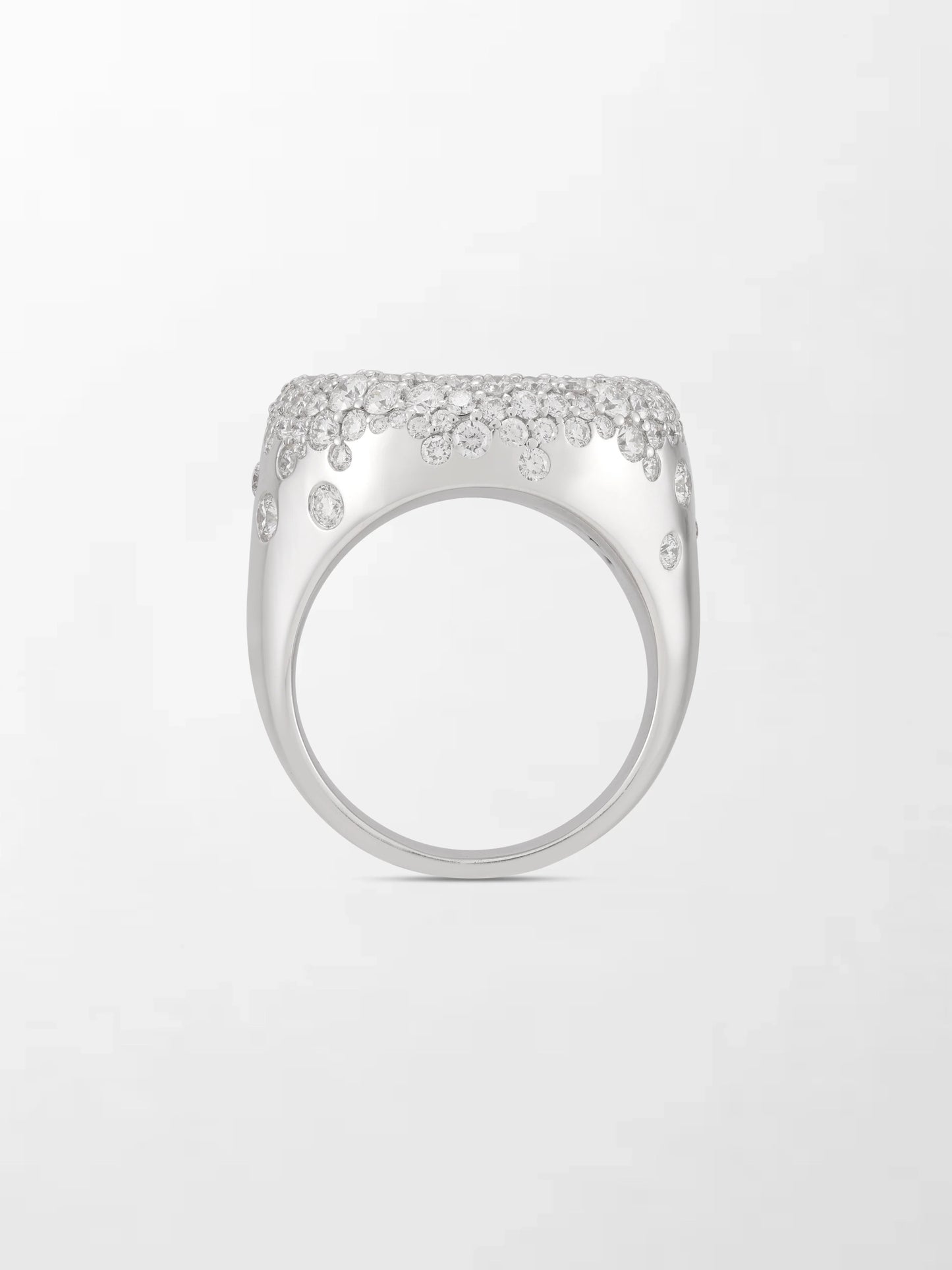 Snow Cupped Dome Ring