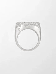 Snow Cupped Dome Ring