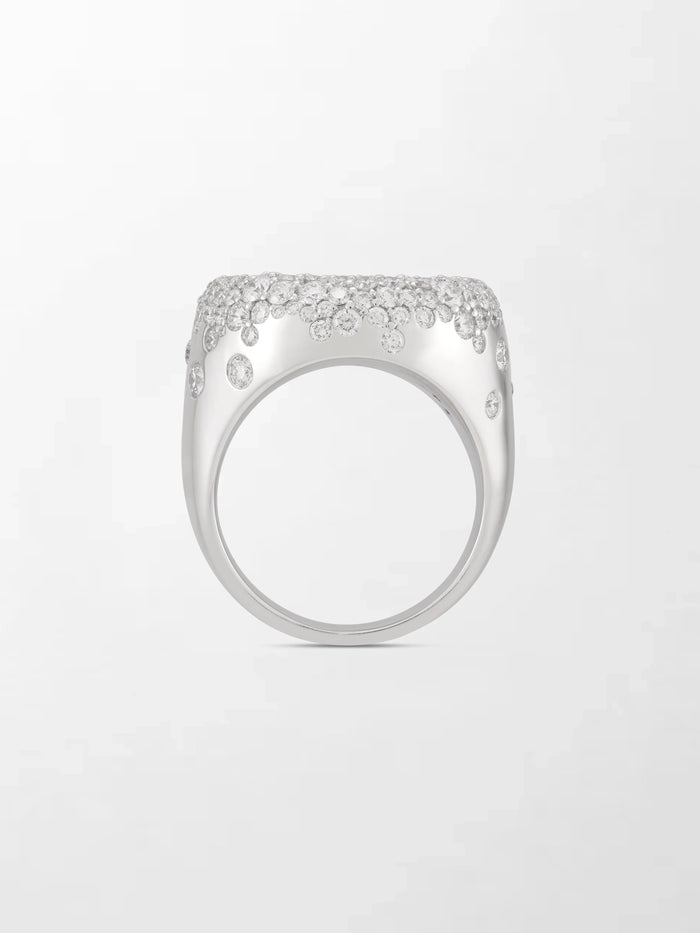 Snow Cupped Dome Ring