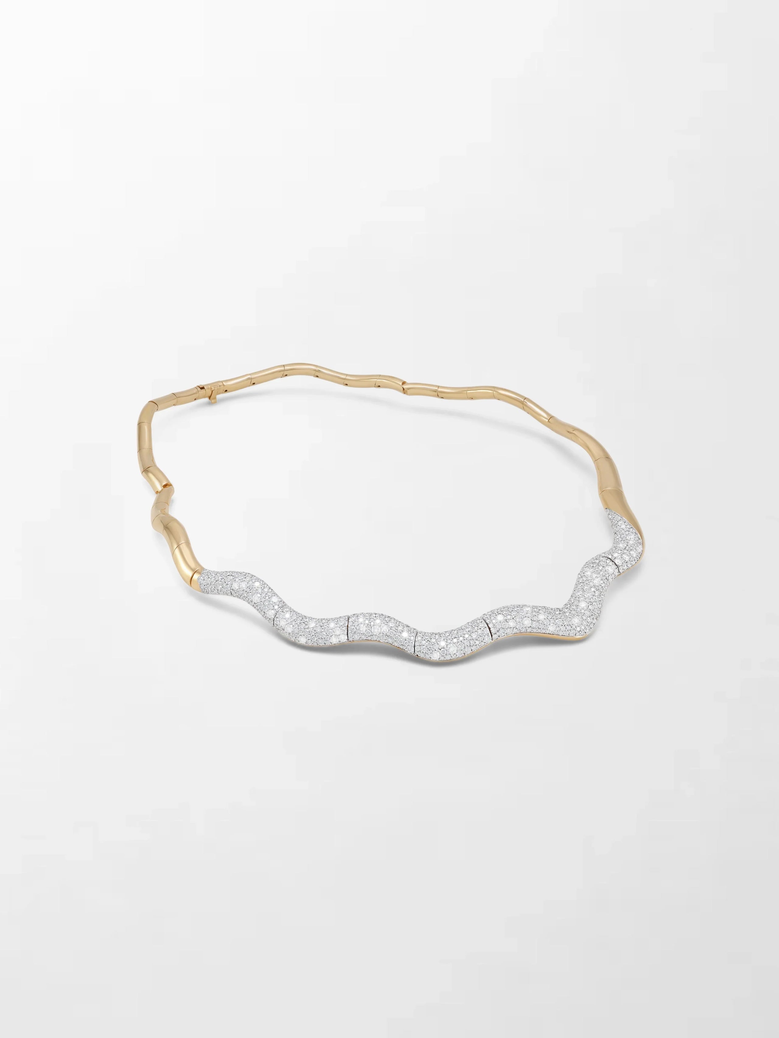 Wave Diamond Necklace