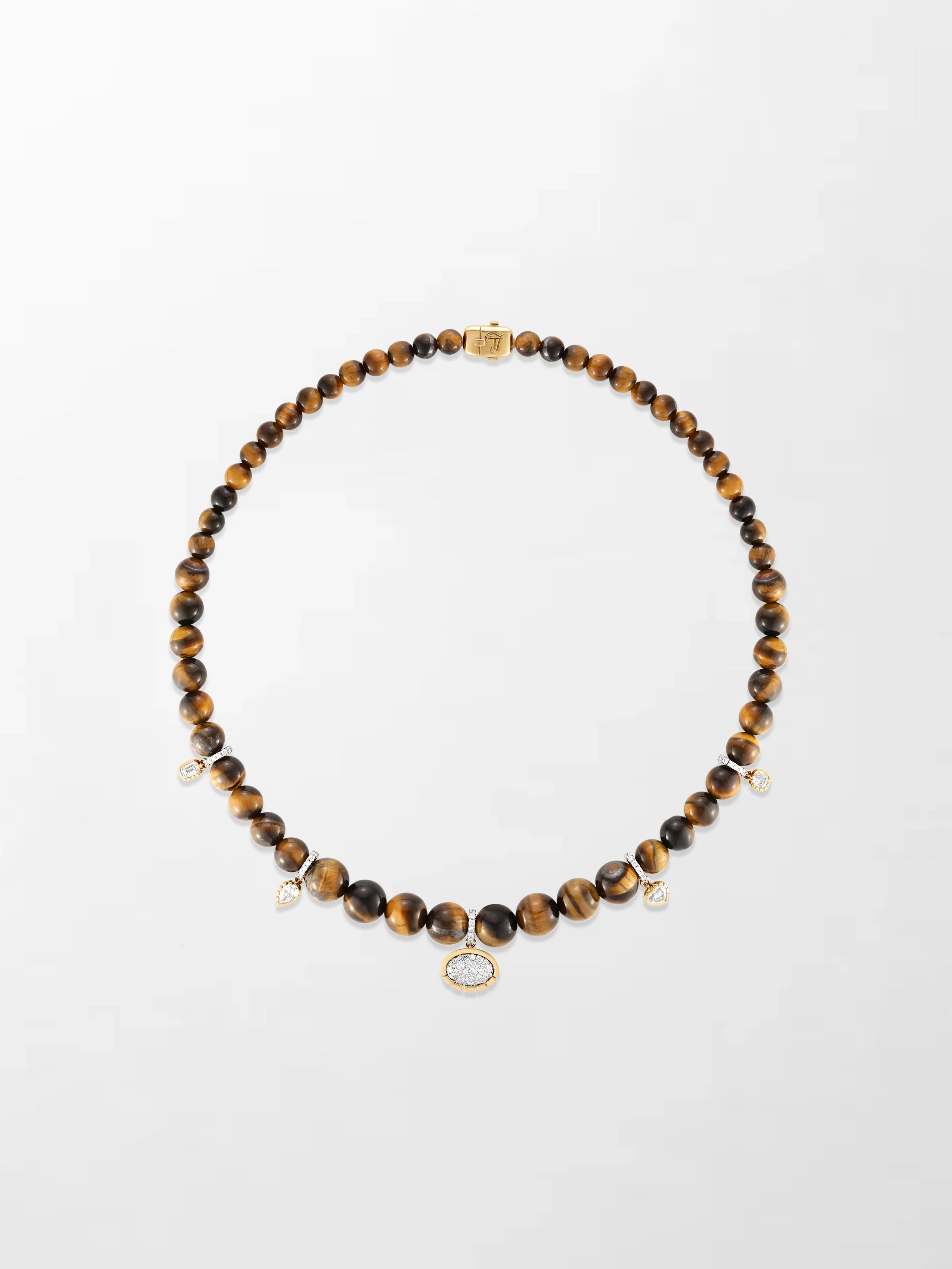 Tiger’s Eye Charm Necklace