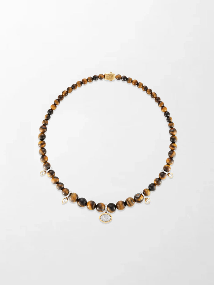 Tiger’s Eye Charm Necklace