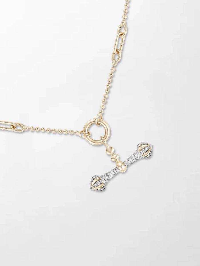Midnight Diamond Dumbbell T-Bar Chain