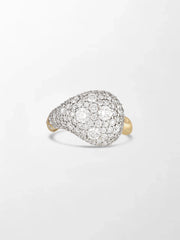 Pear Dome Pave Ring