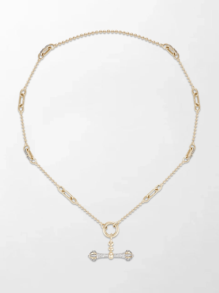 Midnight Diamond Dumbbell T-Bar Chain
