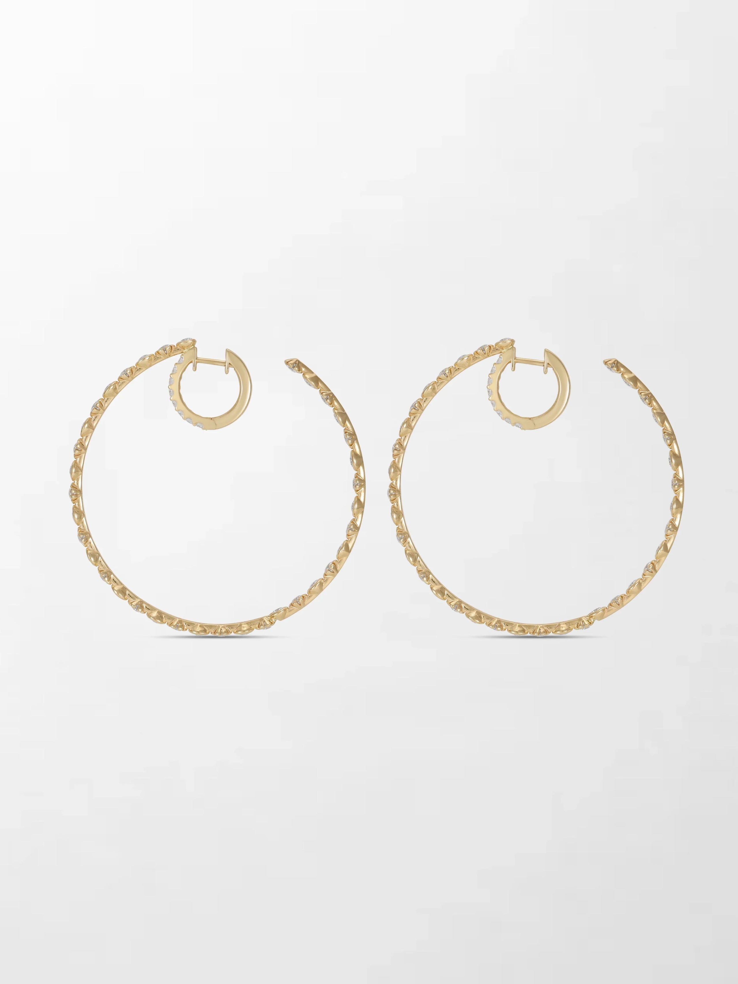 2 inch Split Bezel Double Hoop