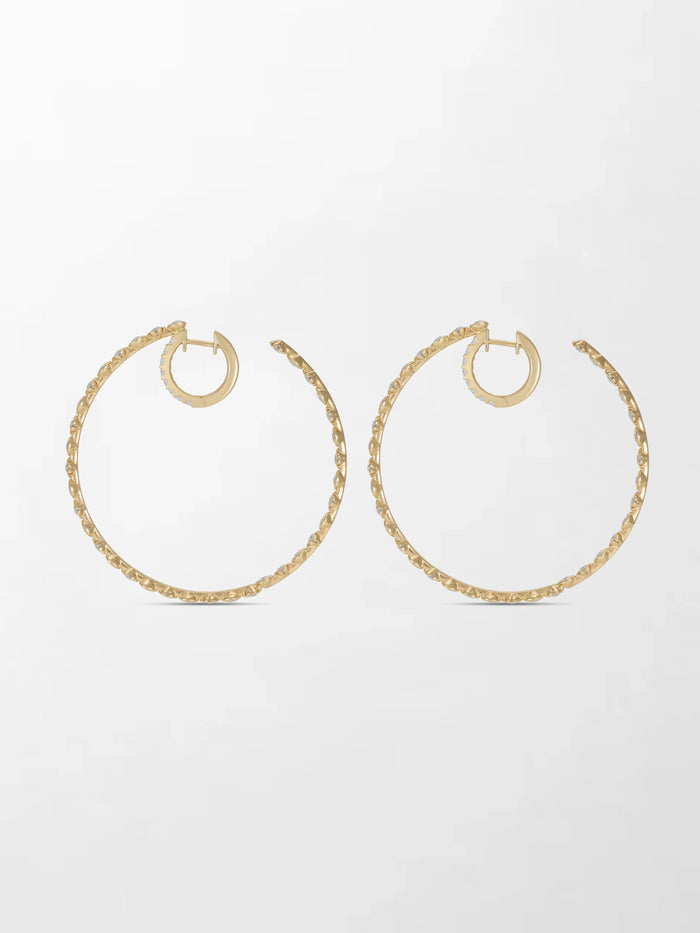 2 inch Split Bezel Double Hoop