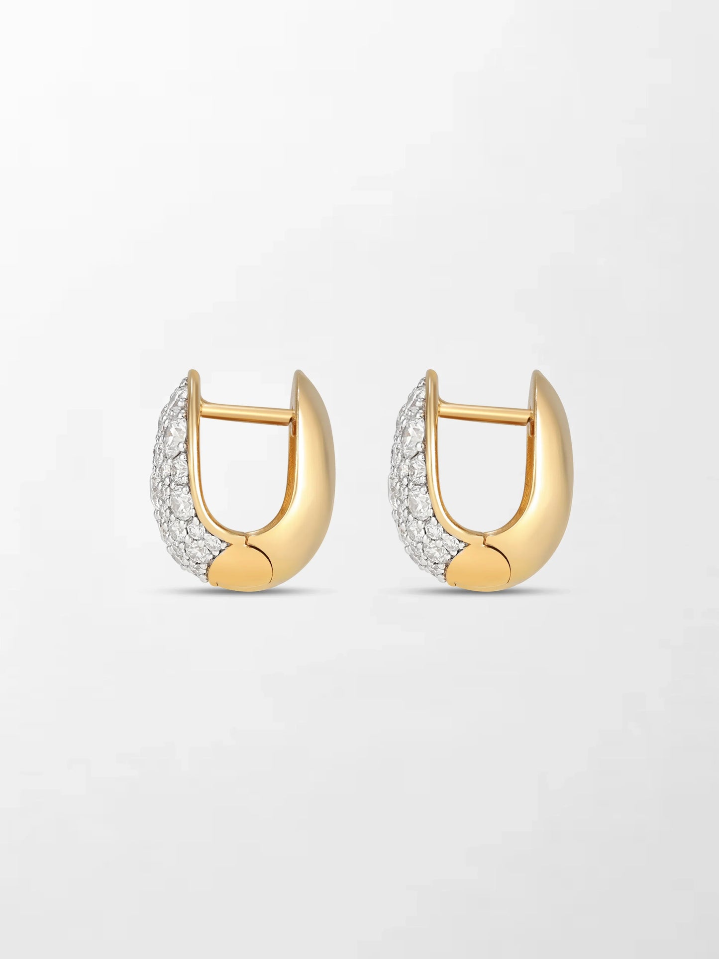 Diamond Curve Huggies