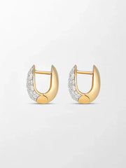 Diamond Curve Huggies