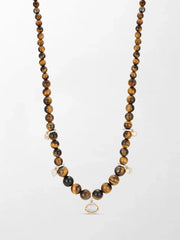 Tiger’s Eye Charm Necklace