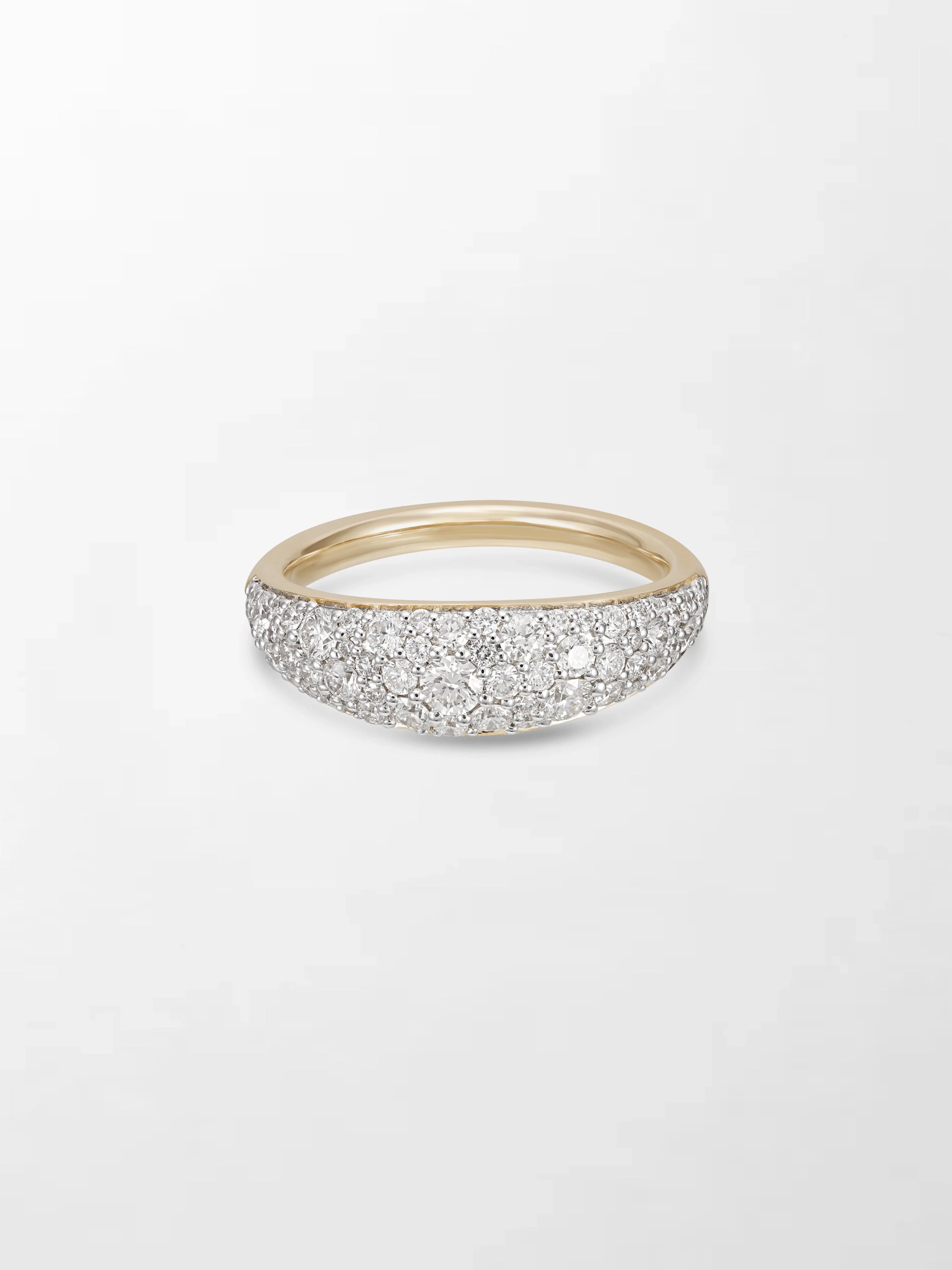 Sleek Pave Diamond Band