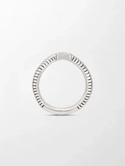 Emerald Cut Wave Ring