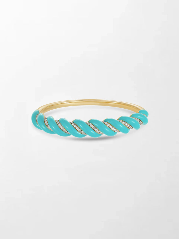 Turquoise Hinged Bracelet