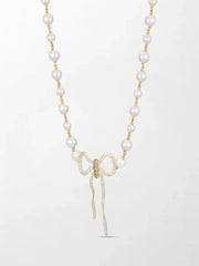 Akoya Pearl Flick-Tie Necklace
