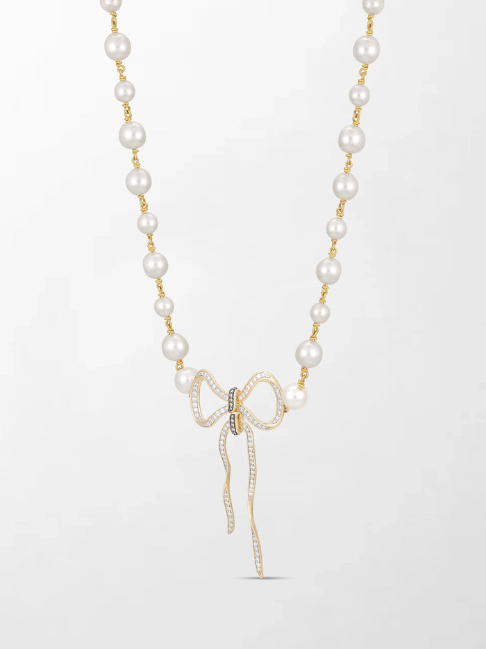 Akoya Pearl Flick-Tie Necklace