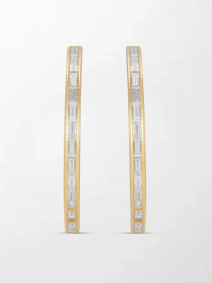 Baguette Canvas Hoops