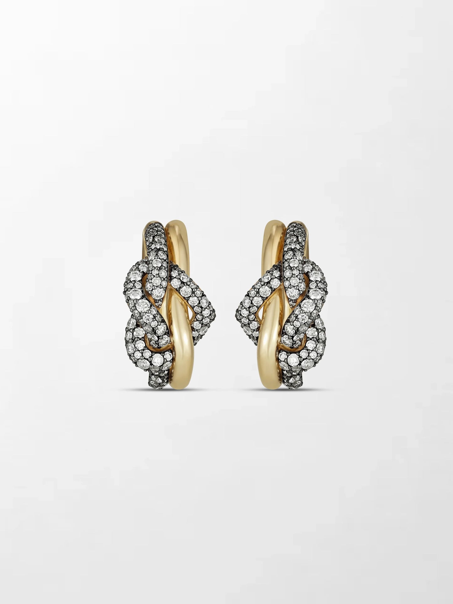 Heart Knot Hoops