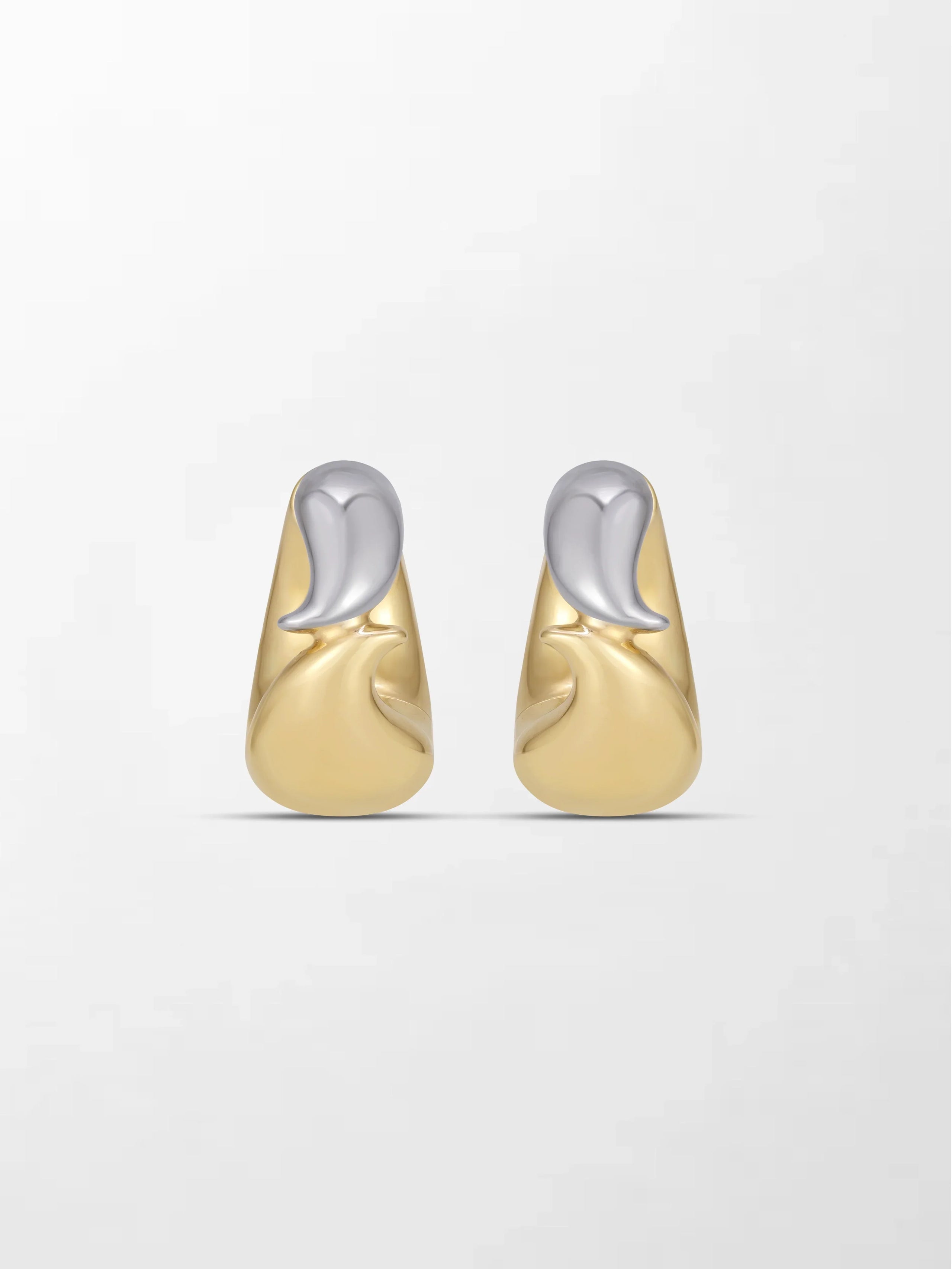 Twin Gold Flick Earring 14K