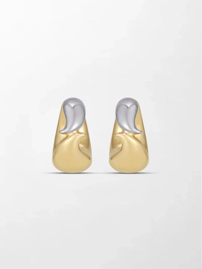 Twin Gold Flick Earring 18K