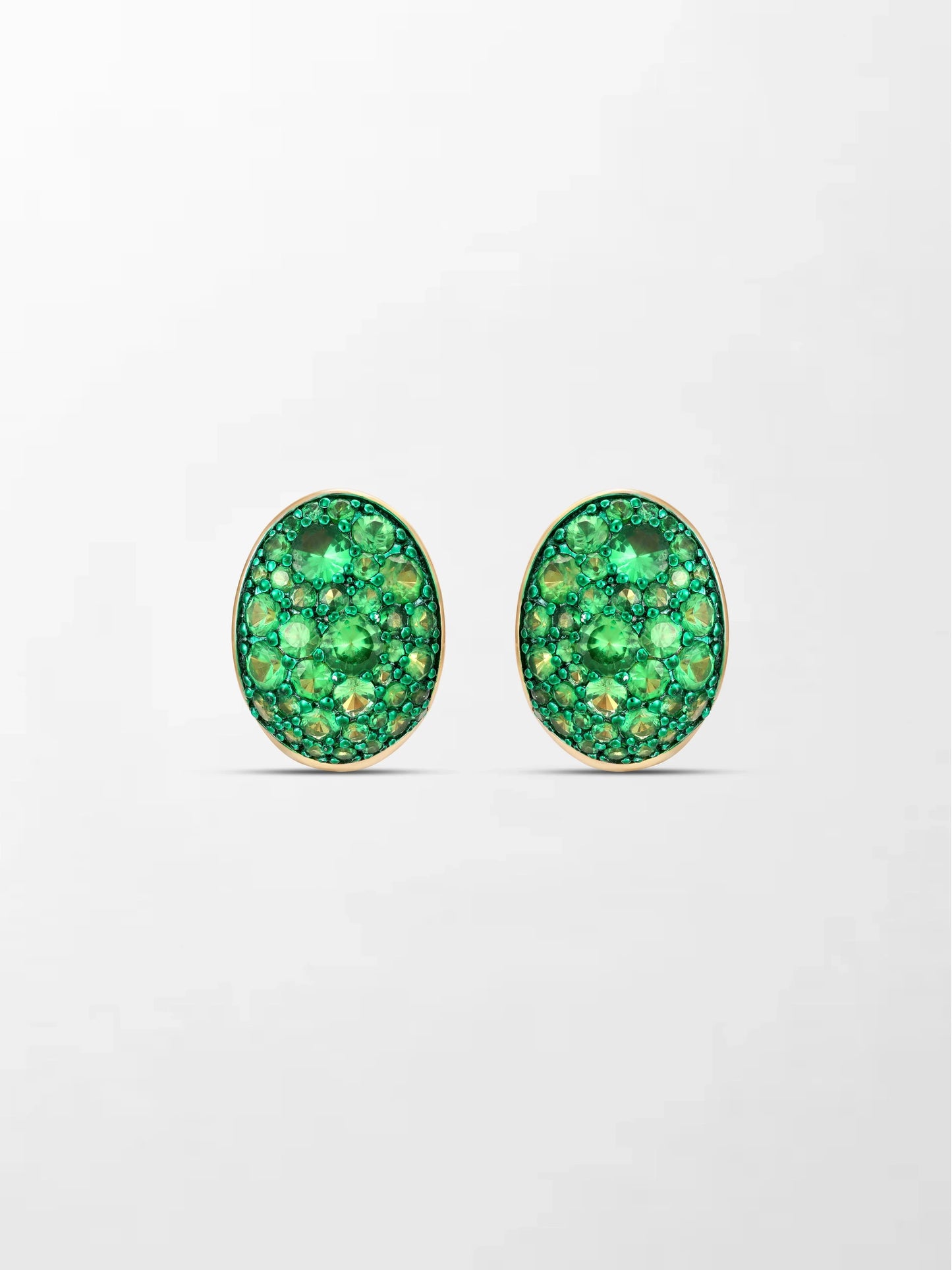 Tsavorite Curve Huggies