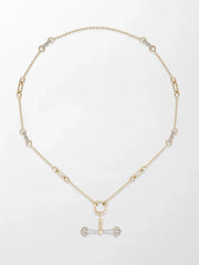 Midnight Diamond Dumbbell T-Bar Chain