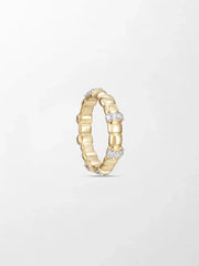 Sleek Gold Grooved Band