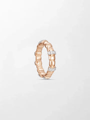Sleek Rose Grooved Band