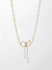 Akoya Pearl Flick-Tie Necklace