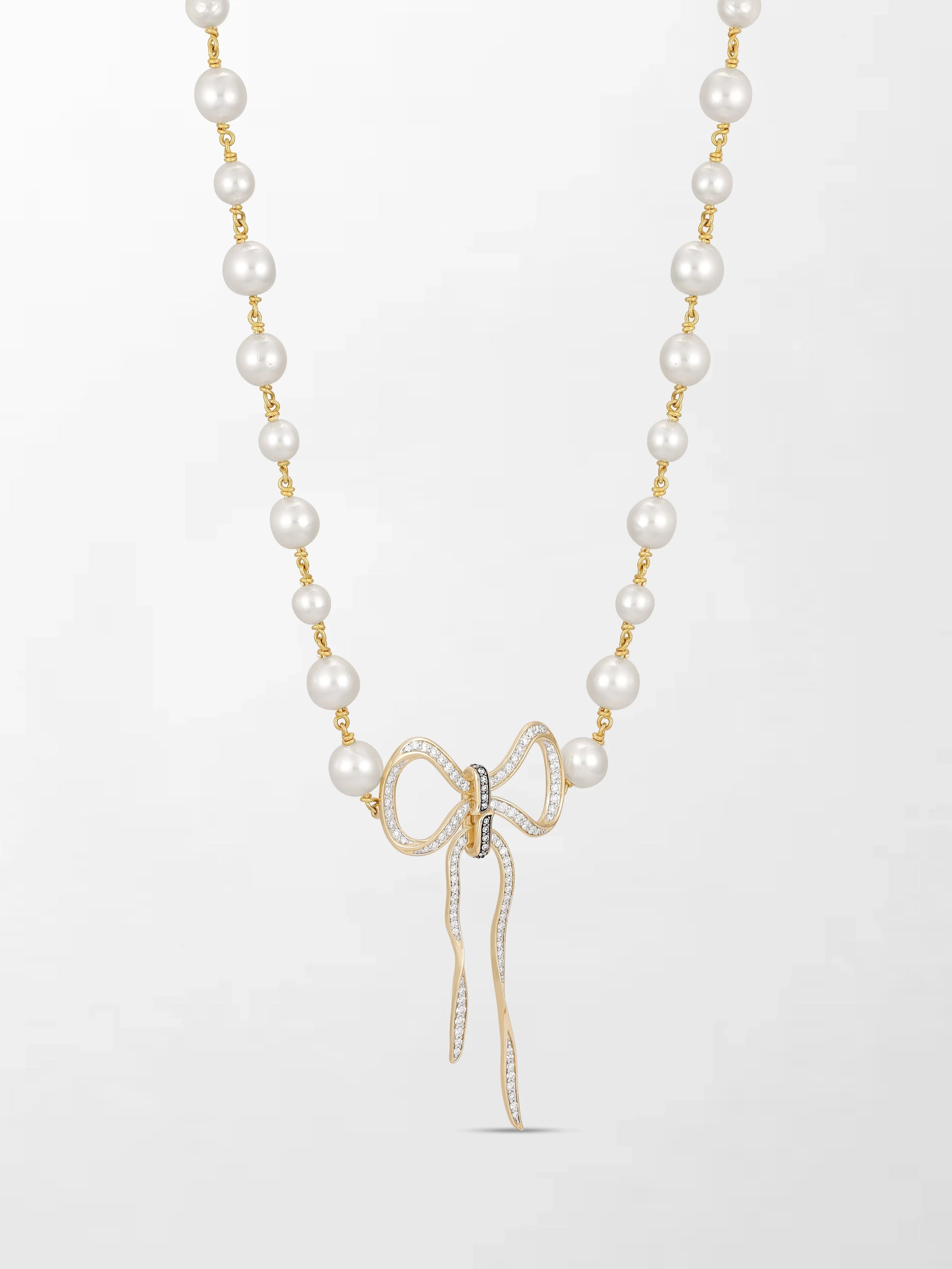 Akoya Pearl Flick-Tie Necklace