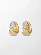 Twin Gold Flick Earring 14K