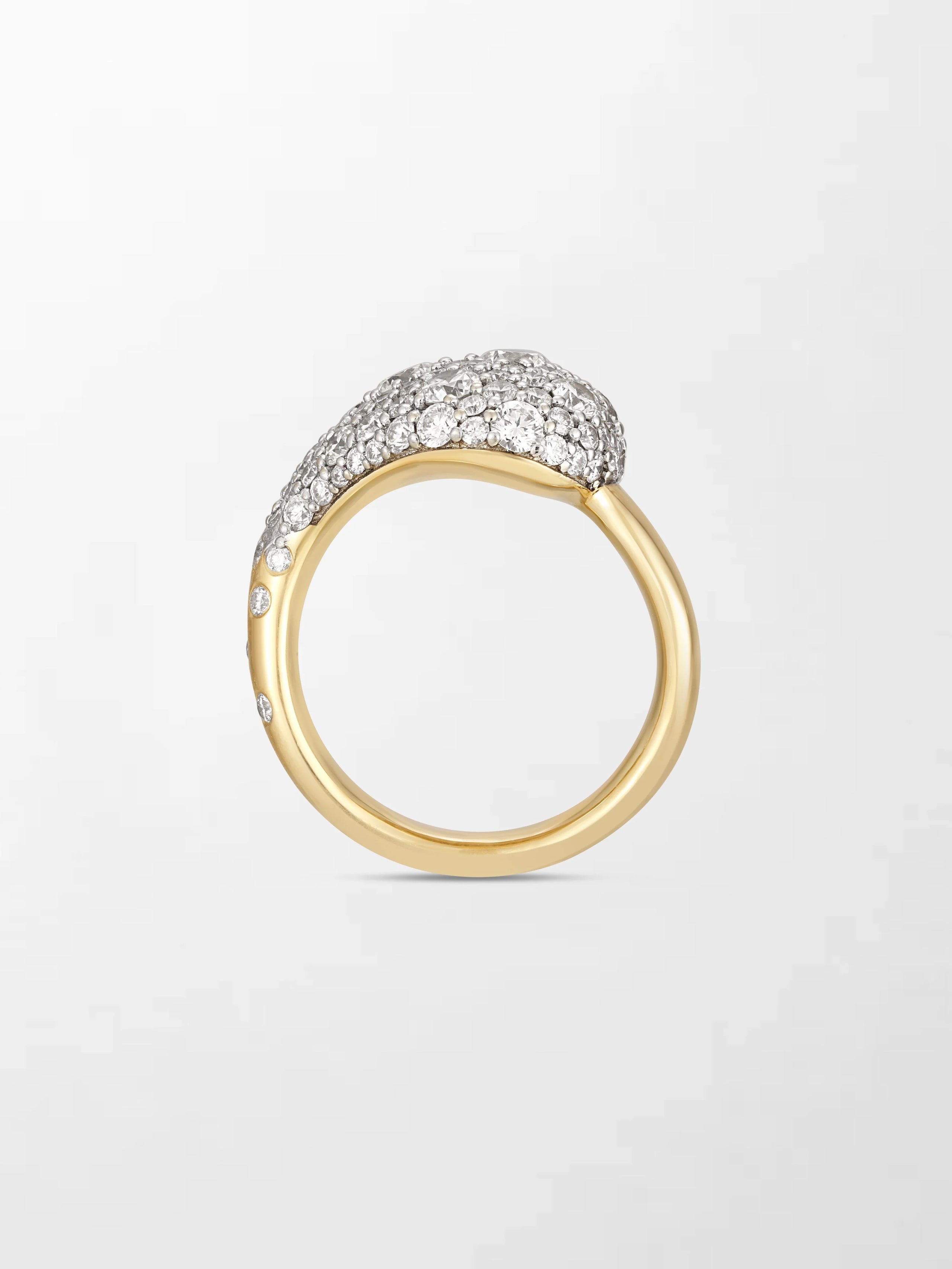 Pear Dome Pave Ring
