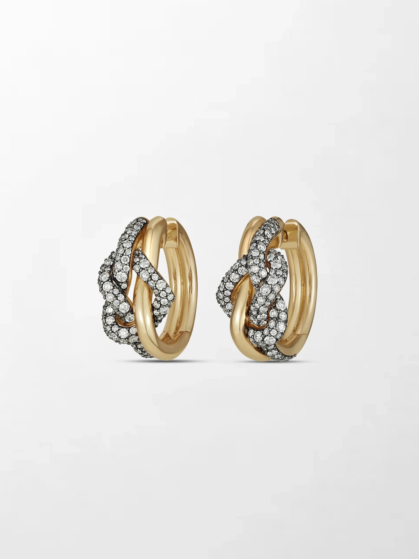 Heart Knot Hoops